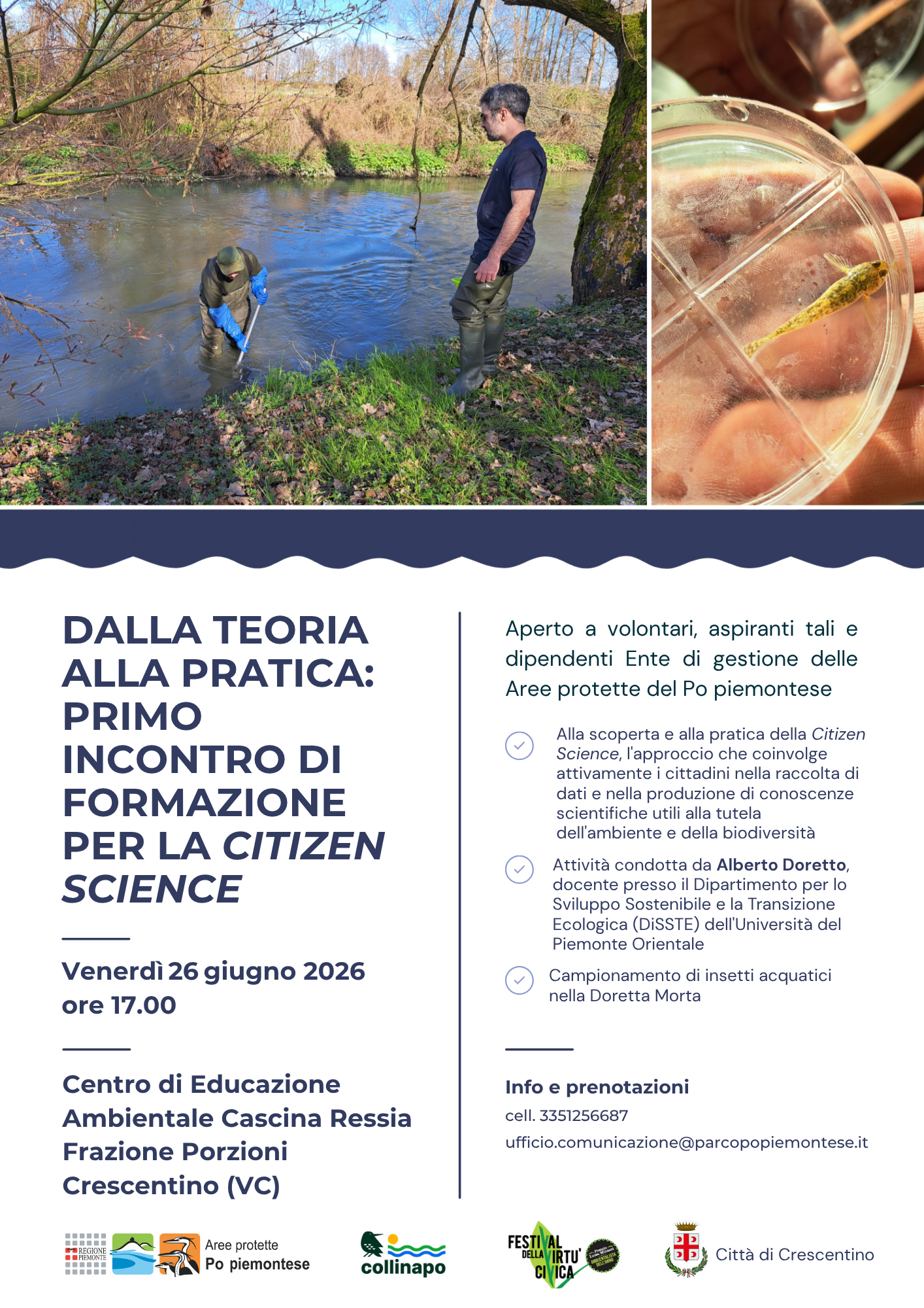 Dalla teoria alla pratica: primo incontro di formazione per la Citizen Science